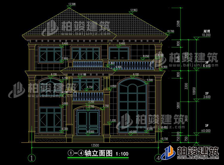 正立面图